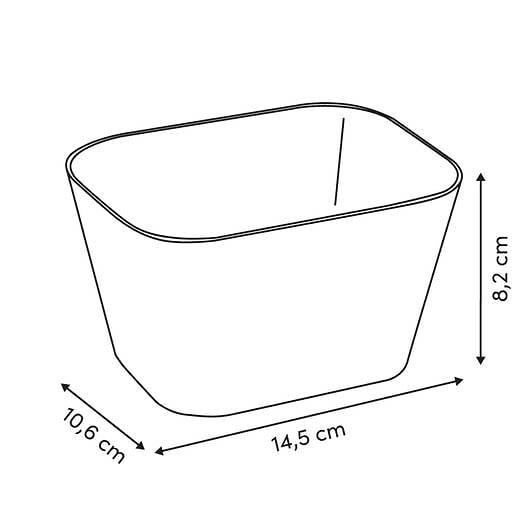 5 FIVE SIMPLY SMART - Panier rangement Arche 1,8L vert céladon - large