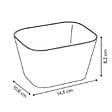 5 FIVE SIMPLY SMART - Panier rangement Arche 1,8L vert céladon - vignette