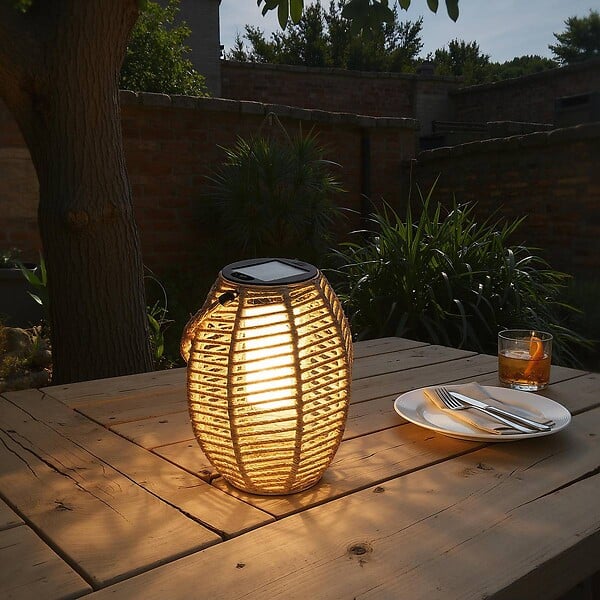 ATMOSPHERA - Lanterne d'extérieur solaire Gina H20cm - large