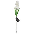 ATMOSPHERA - Balise d'extérieur solaire Fleur H75cm blanc - vignette