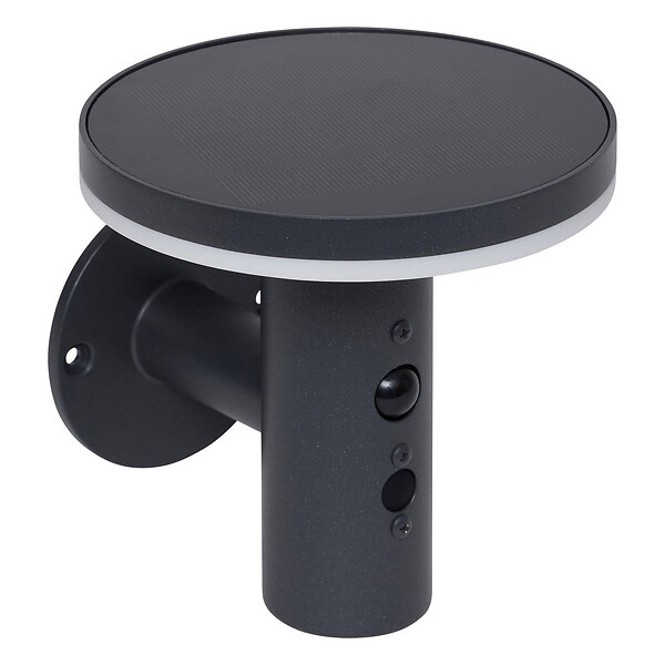 HESPERIDE - Applique Detekt solaire détecteur de mouvement gris graphite - large