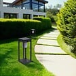 HESPERIDE - Lanterne Piky solaire gris graphite H40cm - vignette