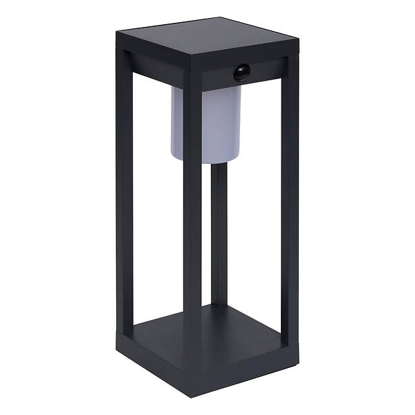 HESPERIDE - Lanterne Piky solaire gris graphite H40cm - large