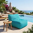 SOO  SANTAI - Fauteuil piscine XL flottant 100 × 90 × 70 cm intérieur / extérieur sans polystyrène – Bleu (DC10090-4) - vignette