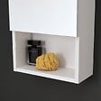 KIAMAMI VALENTINA - Miroir Blanc À Une Porte, 30 Cm, Avec Lumière - vignette