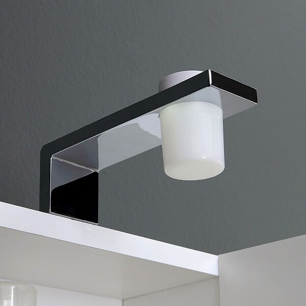 KIAMAMI VALENTINA - Miroir Blanc À Une Porte, 30 Cm, Avec Lumière - large