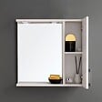 KIAMAMI VALENTINA - Miroir De Salle De Bains En Chêne Blanc Avec Éclairage Led - vignette