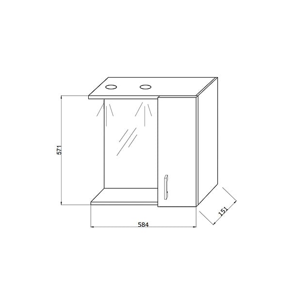 KIAMAMI VALENTINA - Miroir De Salle De Bains En Chêne Blanc Avec Éclairage Led - large