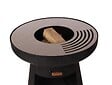 PURLINE - Barbecue rond avec plaque d'acier ronde et grille - vignette
