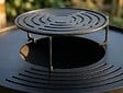 PURLINE - Barbecue rond avec plaque d'acier ronde et grille - vignette