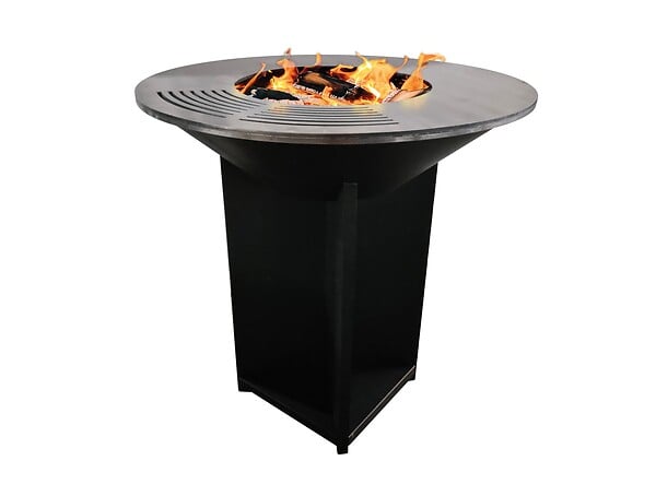 PURLINE - Barbecue brasero avec plaque d'acier de 100 cm - large
