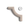 ORAC DECOR - Coin En Fleur Pour Finition P20 - L6,1 X H0,8 X L6,1 Cm - Orac Decor - vignette
