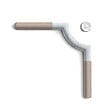 ORAC DECOR - Coin En Fleur Pour Finition P20 - L6,1 X H0,8 X L6,1 Cm - Orac Decor - vignette