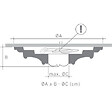 ORAC DECOR - La Plus Grande Des Rosaces R64 - L95,2 X H4,8 X L95,2 - Orac Decor - vignette