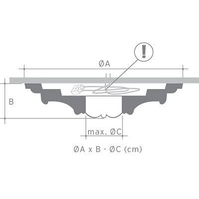 ORAC DECOR - Centre De Plafond Petit Et Simple R07 - L26 X H3 X L26 - Orac Decor - large