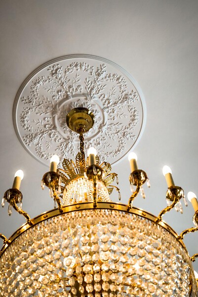 ORAC DECOR - R64 Rosace de plafond Orac Decor ø 95.5cm - moulure décorative polyuréthane Avec un tube de colle - large