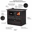 INTERSTOVES - Cuisinière à bois Magnum Thermo MBS en fonte | bouilleur sortie côté droit - - vignette