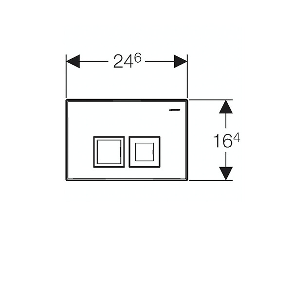 GEBERIT - Ensemble bâti-support Duofix UP100 + réservoir pour WC 112 cm + Plaque DELTA50 + Manchon de raccordement (458.103.00.1-1) - large
