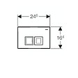 GEBERIT - Ensemble bâti-support Duofix UP100 + réservoir pour WC 112 cm + Plaque DELTA50 + Manchon de raccordement (458.103.00.1-1) - vignette