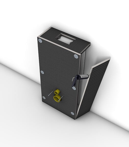 GEBERIT - Pack WC Bâti support + Cuvette Ideal Standard Tesi Aquablade + Plaque blanche + Set habillage (TesiGeb3-sabo) - large