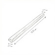 SWISS AQUA TECHNOLOGIES - Barre d'extrémité MDF 120 cm pour panneaux acoustiques intérieurs SATAKUPANNON612, décor chêne noir (SATAKUPANBOTKL12) - vignette