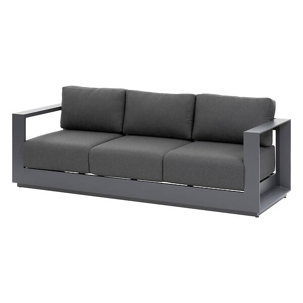 HESPERIDE - Salon de jardin rotatif ALLURE Graphite, 5 places - large