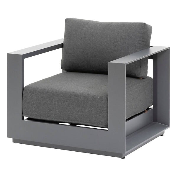 HESPERIDE - Salon de jardin rotatif ALLURE Graphite, 5 places - large