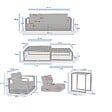 HESPERIDE - Salon de jardin rotatif ALLURE Graphite, 5 places - vignette