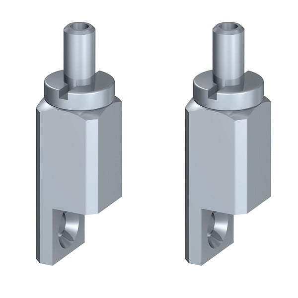 ARTITEQ - Pack de 2 Attaches autobloquantes à visser pour câble acier 1.5-2mm Artiteq - pour cadre en bois - large