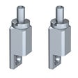 ARTITEQ - Pack de 2 Attaches autobloquantes à visser pour câble acier 1.5-2mm Artiteq - pour cadre en bois - vignette