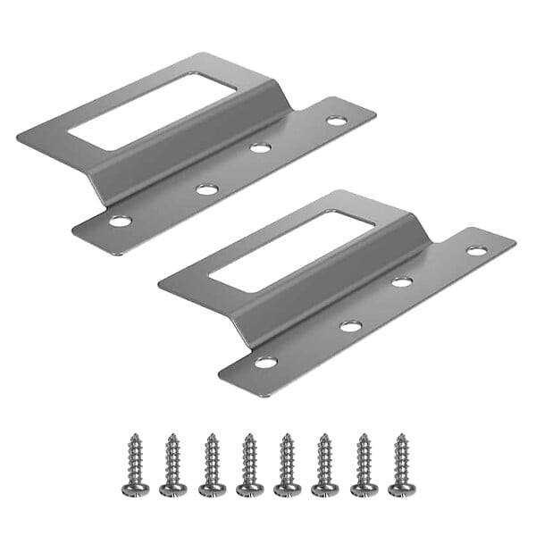 ARTITEQ - Attaches à visser pour cadre en bois - 4 pièces - 16 vis fournis - large