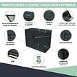 ATOLE - Abri poubelle - Cache poubelle Double en Aluminium thermolaqué  2x360 Litres - Gris anthracite - vignette