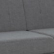ID MARKET - Canapé droit 3 places CALLIE en tissu gris anthracite - vignette