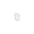 BLAUBERG - Platine de raccordement mural PVC blanc RVP BLAUPLAST - Diamètre (mm): 150 - vignette