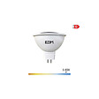 EDM - Ampoule LED MR16 GU5.3 – 5W 12V – 450lm – 6400K – Lumière froide – Ø5x5cm - vignette
