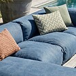 OVIALA - Salon de jardin modulable 5 places bleu pacific - Mixi - vignette