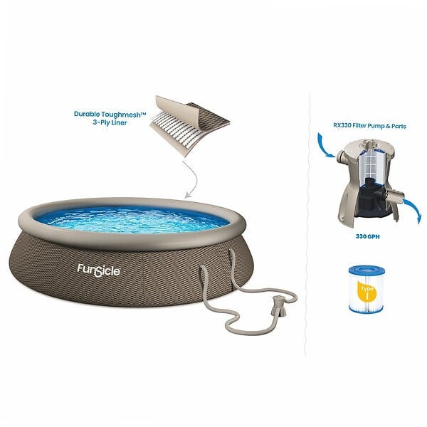 FUNSICLE - Piscine autostable Funsicle QuickSet Designer™ Pool  Ø3,66m x h 76cm - large