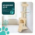 VOUNOT - Arbre a chat 112cm multi niveaux Griffoir et niche Beige - vignette