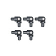KORDO - Coudes de jonction de tubes lot de 5, gris anthracite RAL 7016, Kordo - vignette