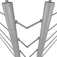 KORDO - Coudes de jonction de tubes lot de 5, gris Karako RAL 9006, Kordo - vignette