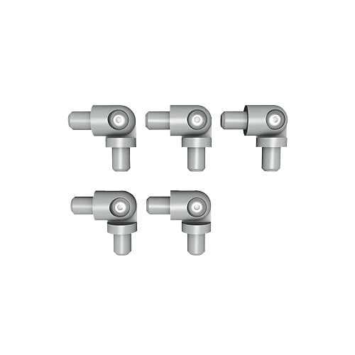 KORDO - Coudes de jonction de tubes lot de 5, gris Karako RAL 9006, Kordo - large