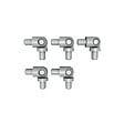 KORDO - Coudes de jonction de tubes lot de 5, gris Karako RAL 9006, Kordo - vignette
