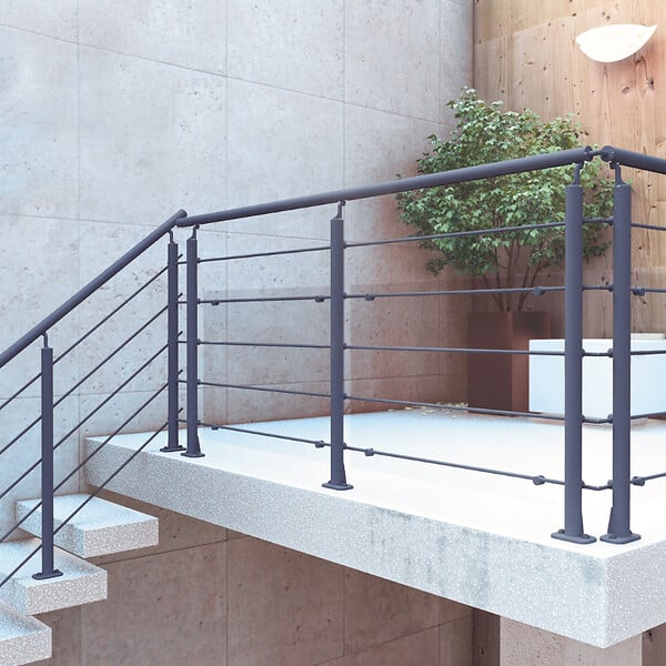 KORDO - Supports de fixation pour panneau de protection, gris anthracite, Kordo - large