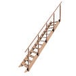 KORDO - Escalier bois droit avec garde-corps, Novesta KORDO - vignette