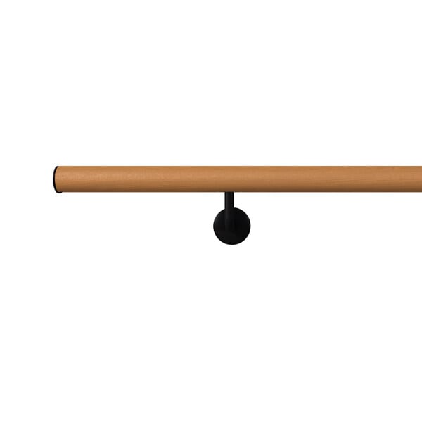 KORDO - Kit main courante aluminium subblimation bois avec supports de fixation 2 m, Opalu Kordo - large
