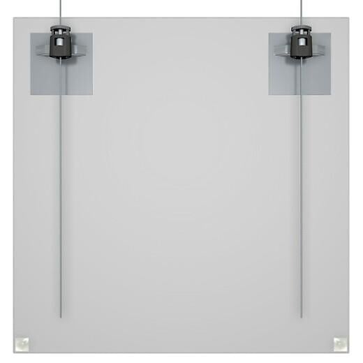 ARTITEQ - Pack 4 plaques adhésives 4.5 x 4.5 cm pour Dibond - 1kg - Accrochage Tableau Artiteq - large