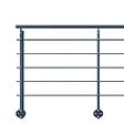KORDO - Poteau supplémentaire gris anthracite pose latérale, Initio KORDO - vignette