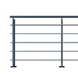 KORDO - Poteau supplémentaire gris anthracite pose à plat, Initio KORDO - vignette