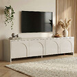 HABITAT ET JARDIN - Meuble TV en bois "Aurelia" - 180 x 32 x 45 cm - Crème - vignette