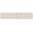 ID MARKET - Meuble TV 180 cm suspendu ELIO 2 portes bois effet travertin - vignette